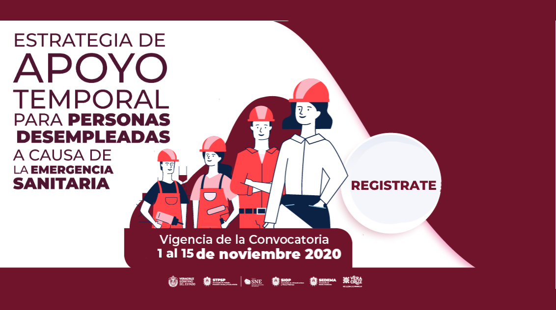 Temporary support for unemployed people due to COVID-19 in Veracruz